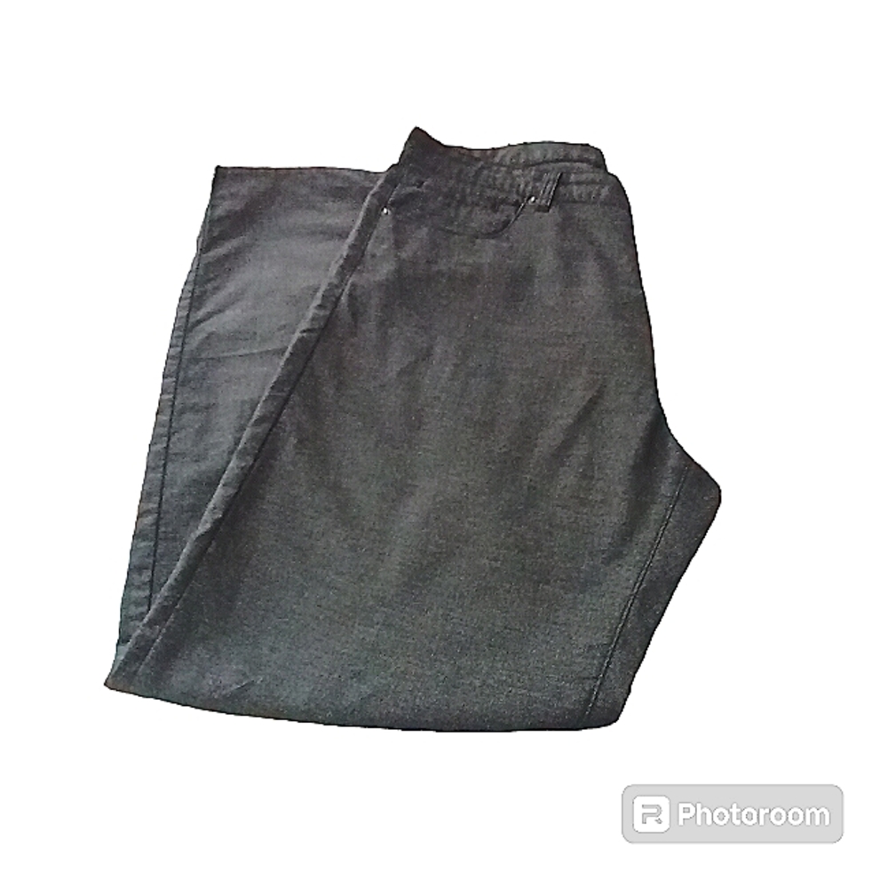 Calvin Klein men's pants, sz 38 x 31, dark grey w/ light grey thread.
